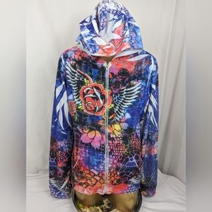 DNLA Sport Multi Colored Hearts with Wings - Super Cute XL